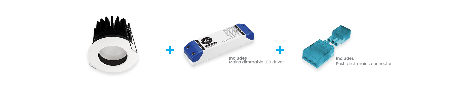 fire rated dark light downlight