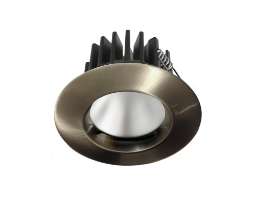 brushed nickel fire rated LED downlight spotlight