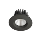 Matt black fire rated downlight spotlight